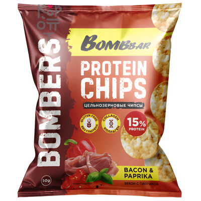 BOMBBAR Protein Chips - Протеиновые чипсы 50 г