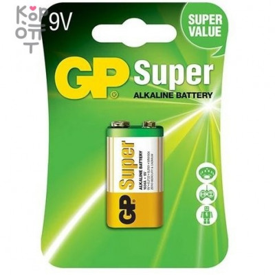 GP Super Alkaline 1604A-5CR1 9V - Щелочная батарейка (крона)