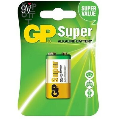GP Super Alkaline 1604A-5CR1 9V - Щелочная батарейка (крона)