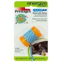 Petstages игрушка для кошек Energize 'ОРКА катушка с веревочкой' 6 см