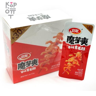 Снек Well long - Вегетарианский Волосатый рубец, с пряным вкусом — Корейские товары для всей семьи(КорОпт)