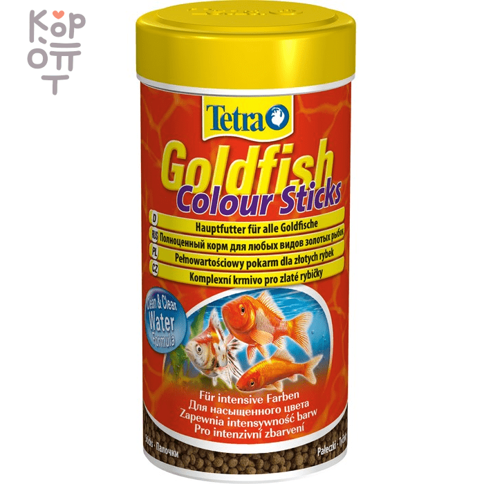 TetraGoldfish Colour Sticks корм в палочках для улучшения окраса золотых рыбок 250 мл
