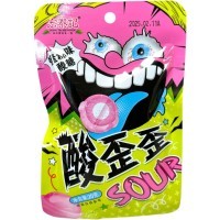 Кислая карамель Hong Tai Super Sour - кисляк до коликов со вкусом Персика