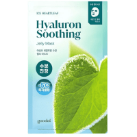 GOODAL Ice Heartleaf Hyaluron Soothing Jelly Mask - Охлаждающая тканевая маска с гиалуроновой кислотой 30 г