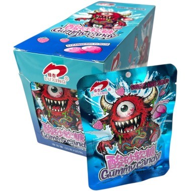 Кислая карамель LuXing Acid Sour Candy - кислота со вкусом Клубники &mdash; Корейские товары для всей семьи(КорОпт)