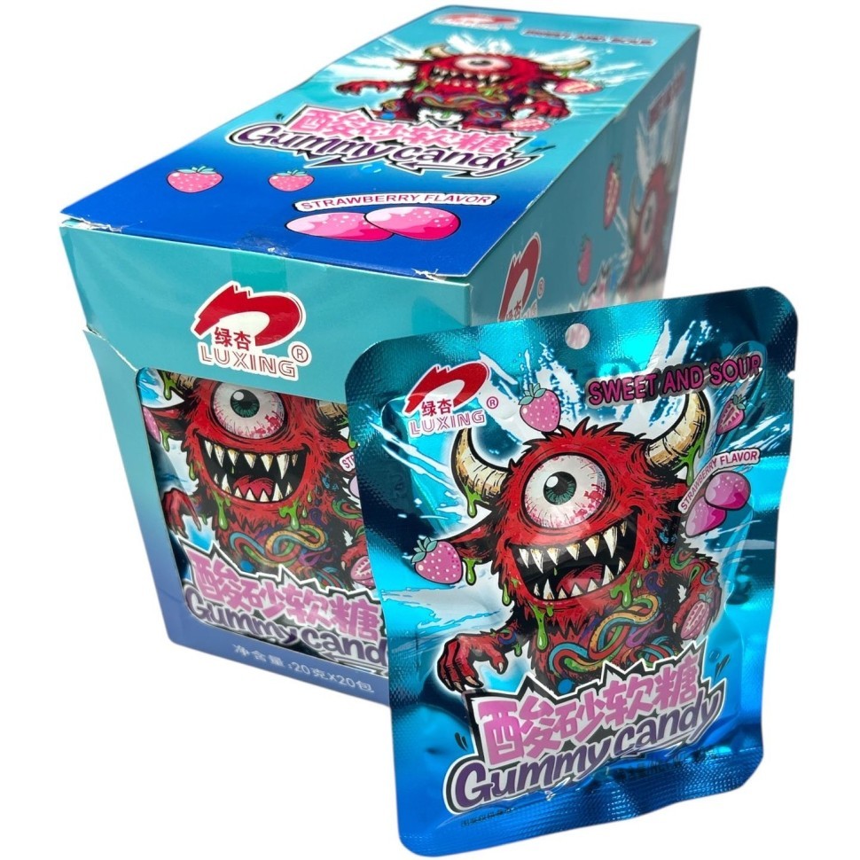 Кислая карамель LuXing Acid Sour Candy - кислота со вкусом Клубники, купить с доставкой на дом фото 1 &mdash; Корейские товары для всей семьи(КорОпт)