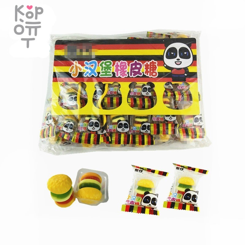 Мармелад жевательный Xiong Zi Гамбургер на ленте, купить с доставкой на дом фото 1 &mdash; Корейские товары для всей семьи(КорОпт)