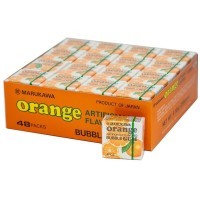 Marukawa Orange Bubble Gum - Резинка жевательная "Апельсин" 4-ре шара.