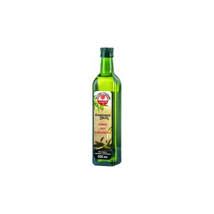 HUNGROW — Масло оливковое HUNGROW 100 % CLASICO в стеклянной бутылке 500 гр 1\\12