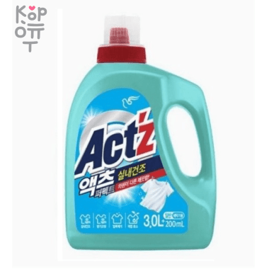 Pigeon ACT'Z Power Gel for Washing - Концентрированный гель для стирки белья для машин с вертикальной загрузкой (для сушки в помещении) 3200мл. &mdash; Корейские товары для всей семьи(КорОпт)