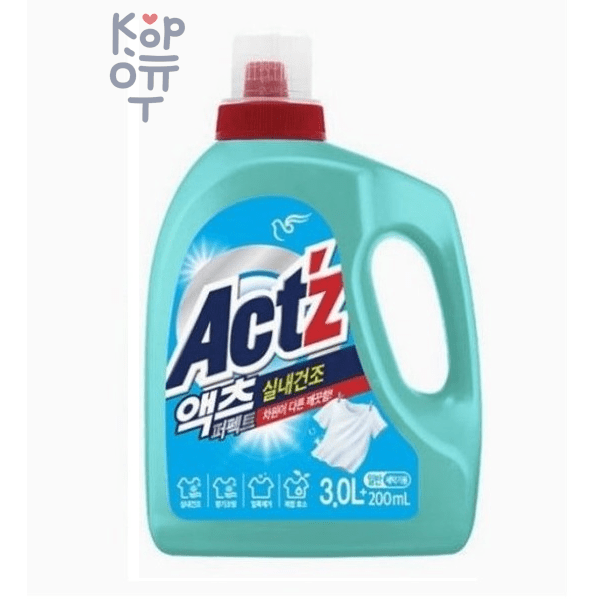 Pigeon ACT'Z Power Gel for Washing - Концентрированный гель для стирки белья для машин с вертикальной загрузкой (для сушки в помещении) 3200мл.