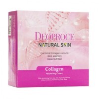 Deoproce Natural Skin Collagen Nourishing Cream - Увлажняющий питательный крем с коллагеном, 100 г