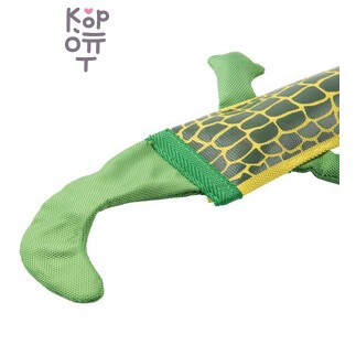 Игрушка Mr.Kranch из пожарного шланга для собак Крокодил с пищалкой 65 см зеленая