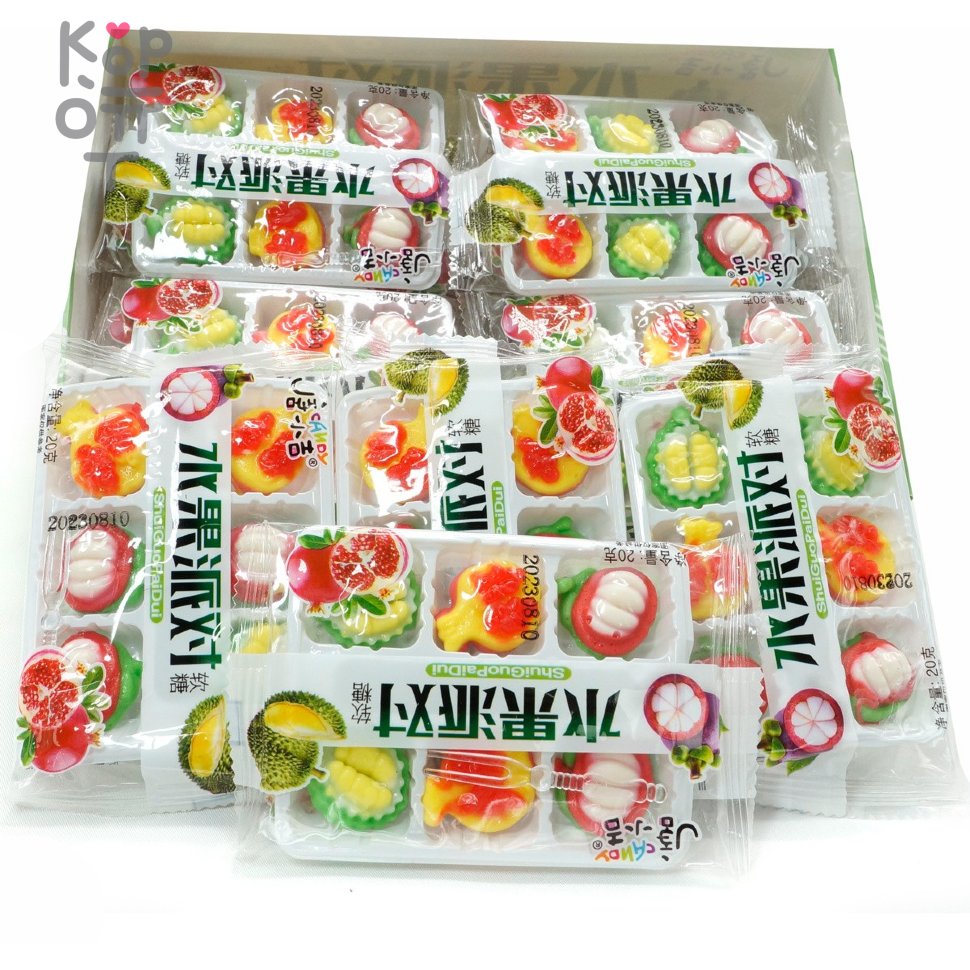 Мармеладки Shui Candy Экзотические фрукты, ассорти, купить с доставкой на дом фото 1 &mdash; Корейские товары для всей семьи(КорОпт)