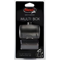 flexi аксессуар Multi box S-М/L (бокс для лакомств или пакетиков для сбора фекалий) черный