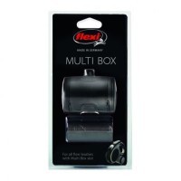 flexi аксессуар Multi box S-М/L (бокс для лакомств или пакетиков для сбора фекалий) черный