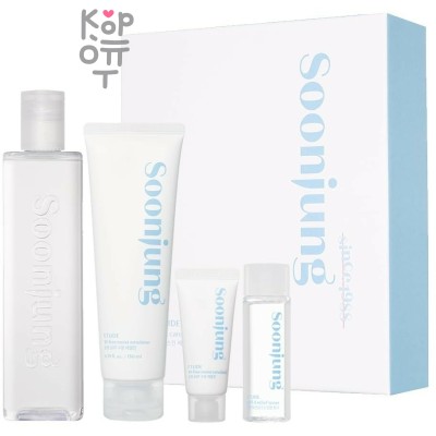 Etude Soon Jung Skin Care Set 2 Kinds - Набор средств по уходу за кожей лица 350 мл+25 мл+130 мл+20 мл