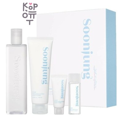Etude Soon Jung Skin Care Set 2 Kinds - Набор средств по уходу за кожей лица 350 мл+25 мл+130 мл+20 мл