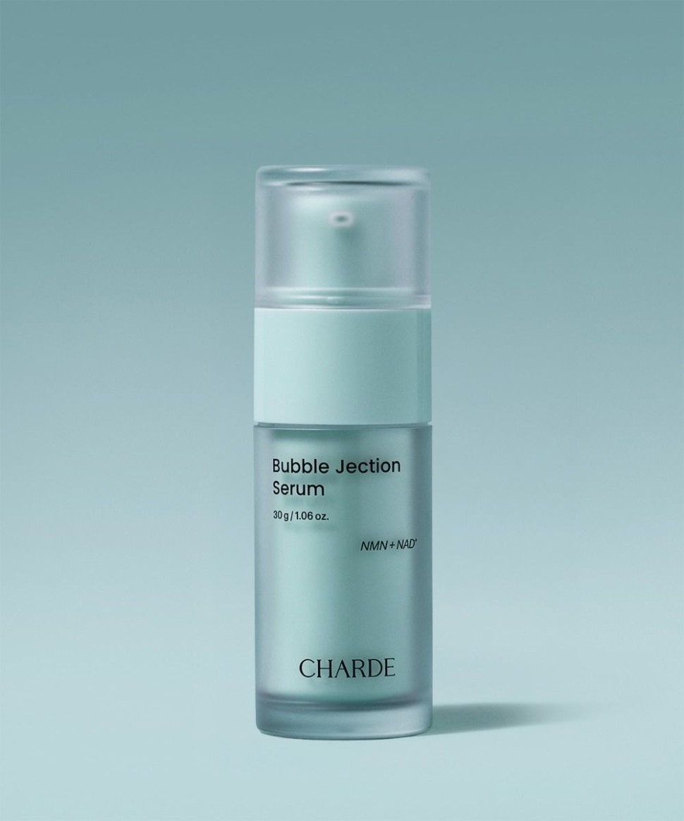 Charde Bubble Jection Serum — Сыворотка для лица с пузырьковой формулой NMN и NAD+ против морщин, 30 граммов