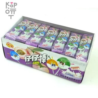 Леденец на палочке Zaizai Персик со сливками 100% — Корейские товары для всей семьи(КорОпт)