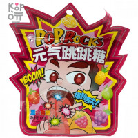 Карамель шипучка-взрывашка Qixin Pop Rocks с переводилкой и взрывным вкусом спелых фруктов