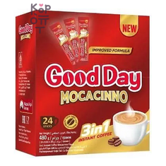GOOD DAY — Кофе растворимый 3в1 Мокачино 20 г × 24 шт., коробка 12 шт.