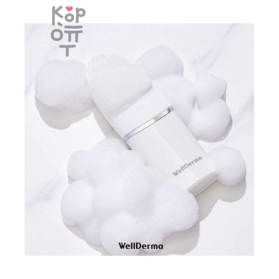 WellDerma Electric Silicone Cleansing Brush - Щетка для чистки лица электрическая силиконовая прохладный и теплый ВАЖНО!!! Товар ЗАПРЕЩЕН к Авиа перевозке. 1 шт