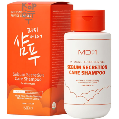 Med B MD:1 Sebum Secretion Care Shampoo - Шампунь с пептидным комплексом для контроля секреции кожного сала против перхоти 350мл.
