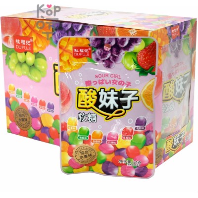 Кислый мармелад Dufuji Sour Girl с фруктовыми вкусами