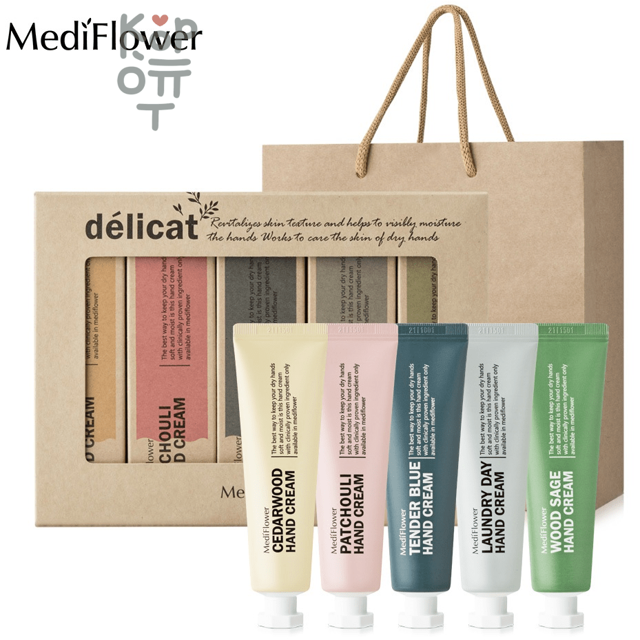 Medi Flower Hand Cream Set Délicat - Набор кремов для рук Деликат 5 шт* 30 гр