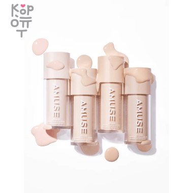 AMUSE Dew Wear Foundation SPF 50+ PA++++ - Увлажняющая тональная основа с сияющим финишем 35мл. — Корейские товары для всей семьи(КорОпт)