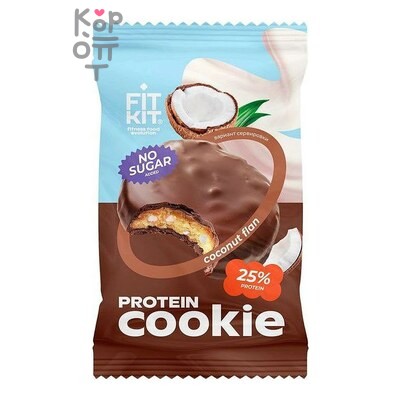 КУКИ — Десерт глазированный со вкусом Кокосовый флан 40 г 1×14×112 10%, шт