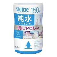 Scottie — Салфетки для рук без спирта, 130 × 170 мм: 150 шт и сменный блок 130 шт