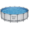 Каркасный бассейн Bestway Steel Pro MAX Frame Pool модель 56438, 457х122см(16015л.), фильтрующий насос, лестница в комплекте, купить с доставкой на дом фото 2 — Корейские товары для всей семьи(КорОпт)