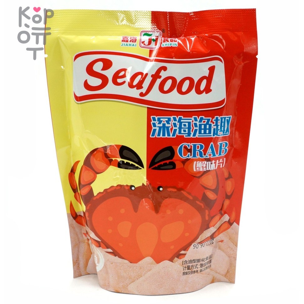 Чипсы Ji Seafood Crab Хрустящие Крабовые, 19гр., купить с доставкой на дом фото 1 &mdash; Корейские товары для всей семьи(КорОпт)