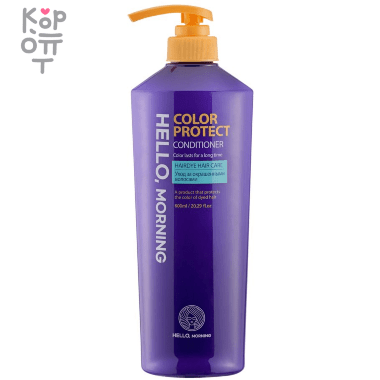 Hello, Morning Color Protect Treatment - Кондиционер для защиты цвета окрашенных волос 600мл.   — Корейские товары для всей семьи(КорОпт)