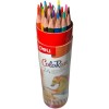 Deli ColoRun Pencil 24 set - Набор цветных треугольных карандашей в тубе с точилкой, 24 цвета, купить с доставкой на дом фото 3 &mdash; Корейские товары для всей семьи(КорОпт)