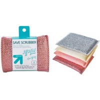 SB CLEAN&CLEAR - Губка для мытья посуды №351/093 Save - 13см*9см*1,5см., мягкая
