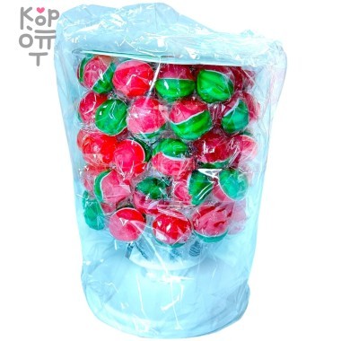 Леденец на палочке MangGuo Fruit&#039;s three - Фруктовое дерево, Радужный арбузик — Корейские товары для всей семьи(КорОпт)