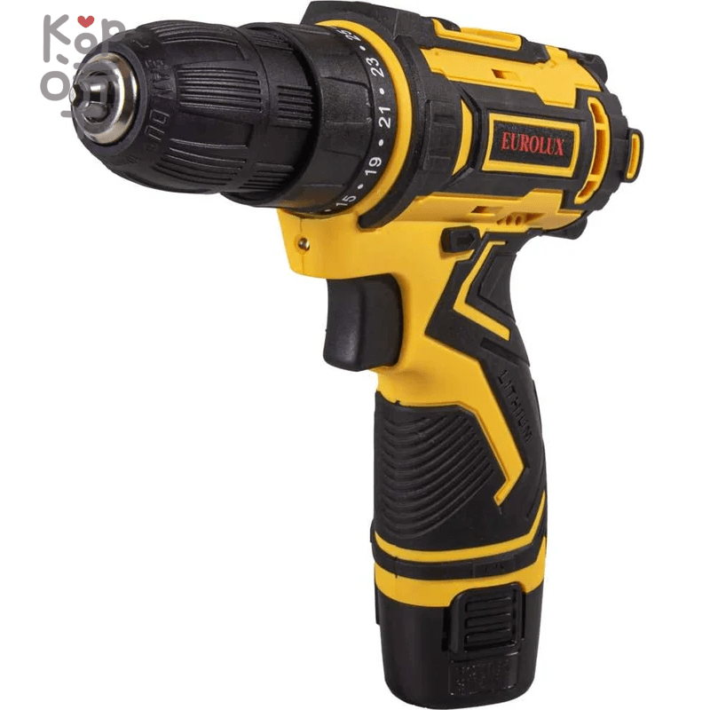 Дрель-шуруповерт аккумуляторная ДА-12/2-1Li  Eurolux. , купить с доставкой на дом фото 1 — Корейские товары для всей семьи(КорОпт)