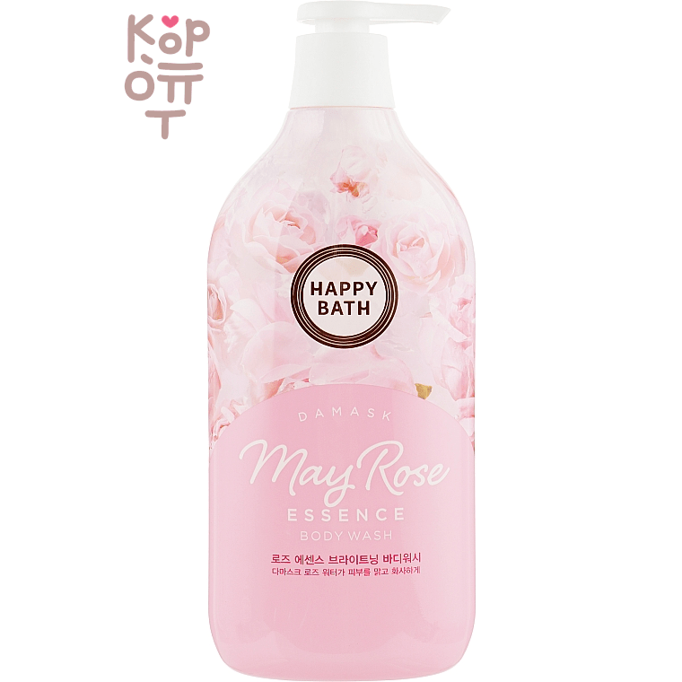 Happy Bath May Rose Essence Body Wash - Гель для душа с экстрактом Розы 900мл.