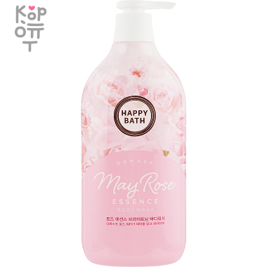 Happy Bath May Rose Essence Body Wash - Гель для душа с экстрактом Розы 900мл. — Корейские товары для всей семьи(КорОпт)