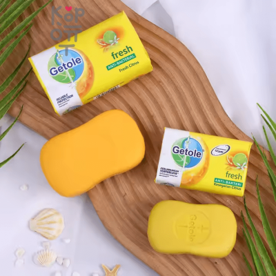 Getole Antibacterial Soap Fresh Citrus - Мыло туалетное с антибактериальным эффектом, аромат Цитрусов 200гр.