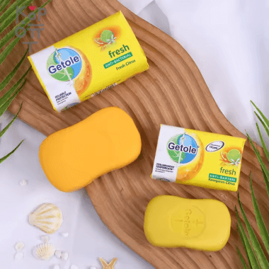 Getole Antibacterial Soap Fresh Citrus - Мыло туалетное с антибактериальным эффектом, аромат Цитрусов 200гр. — Корейские товары для всей семьи(КорОпт)