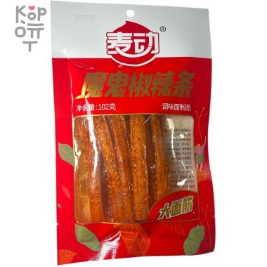 Снэк Maidong Foods Вегетарианский, Чили клуб - Дьявольский перец 102гр., стрипсы &mdash; Корейские товары для всей семьи(КорОпт)