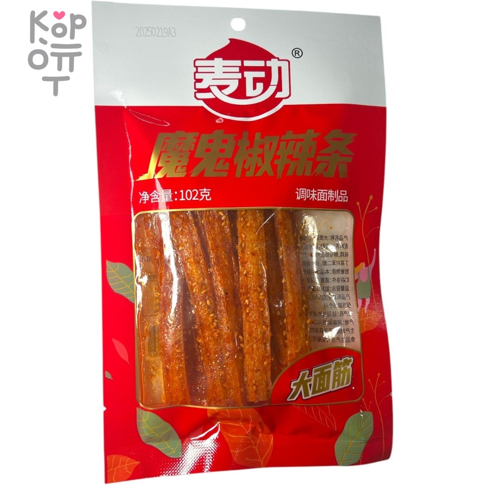 Снэк Maidong Foods Вегетарианский, Чили клуб - Дьявольский перец 102гр., стрипсы, купить с доставкой на дом фото 1 &mdash; Корейские товары для всей семьи(КорОпт)