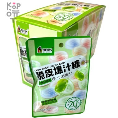 Жевательная конфета Dushike Crispy Juice Candy - с фруктовым соком Яблока в хрустящей глазури &mdash; Корейские товары для всей семьи(КорОпт)