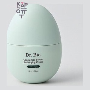 DR.BIO Green Rice Biome Anti-Aging Cream - Осветляющий крем с экстрактом зеленого риса с омолаживающим действием, 50 г