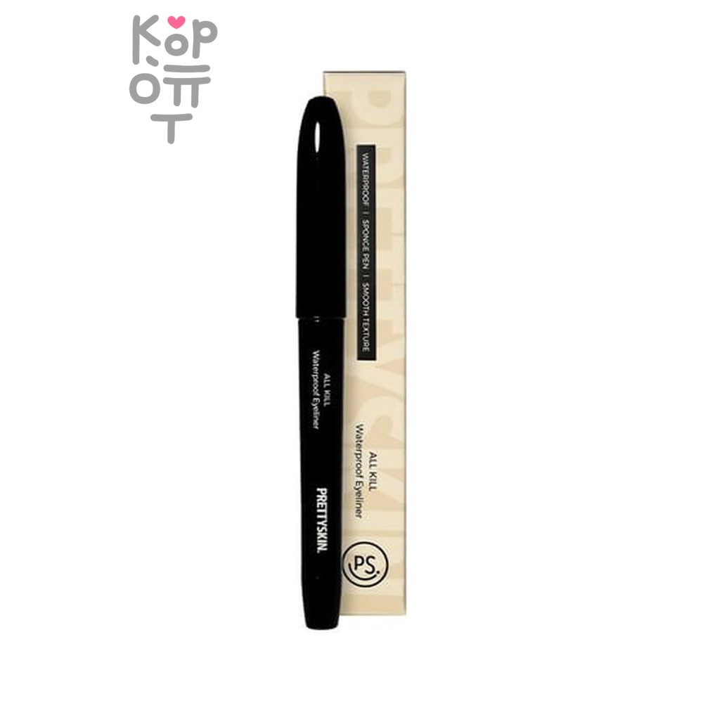PrettySkin All Kill Waterproof Eyeliner - Подводка для глаз водостойкая черный цвет 1 гр