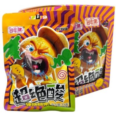 Карамель Кислая, YUNHUAJIAN, со вкусом Лимона &mdash; Корейские товары для всей семьи(КорОпт)